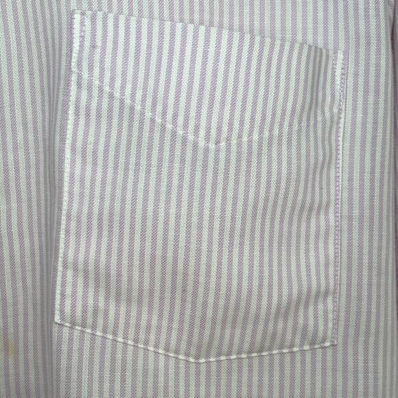 Vintage BonHomme pink stripe button-up USA 80s shirt - Picture 5 of 5